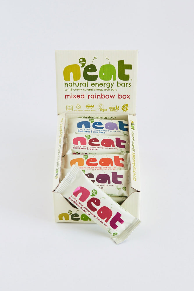 N'eat Mixed Rainbow Box of Natural Energy Bars (16x45g)