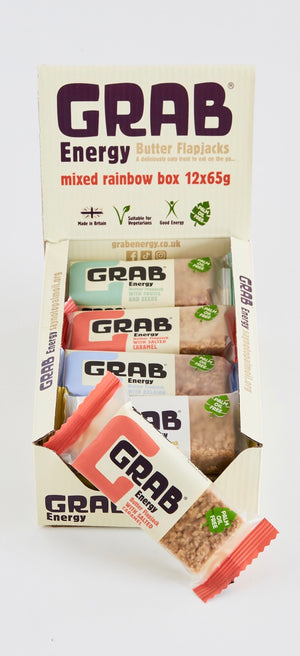 
                  
                    Grab Mixed Rainbow Box of Butter Flapjacks (12x65g)
                  
                