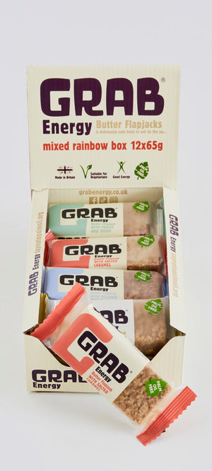 
                  
                    Grab Mixed Rainbow Box of Butter Flapjacks (12x65g)
                  
                