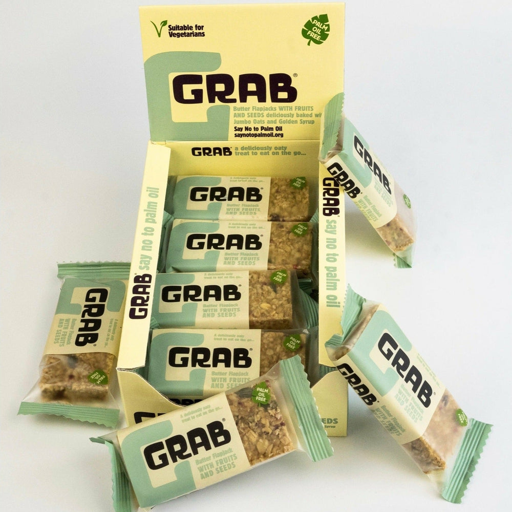 Grab Energy Butter Flapjacks with Fruits & Seeds (12x65g)