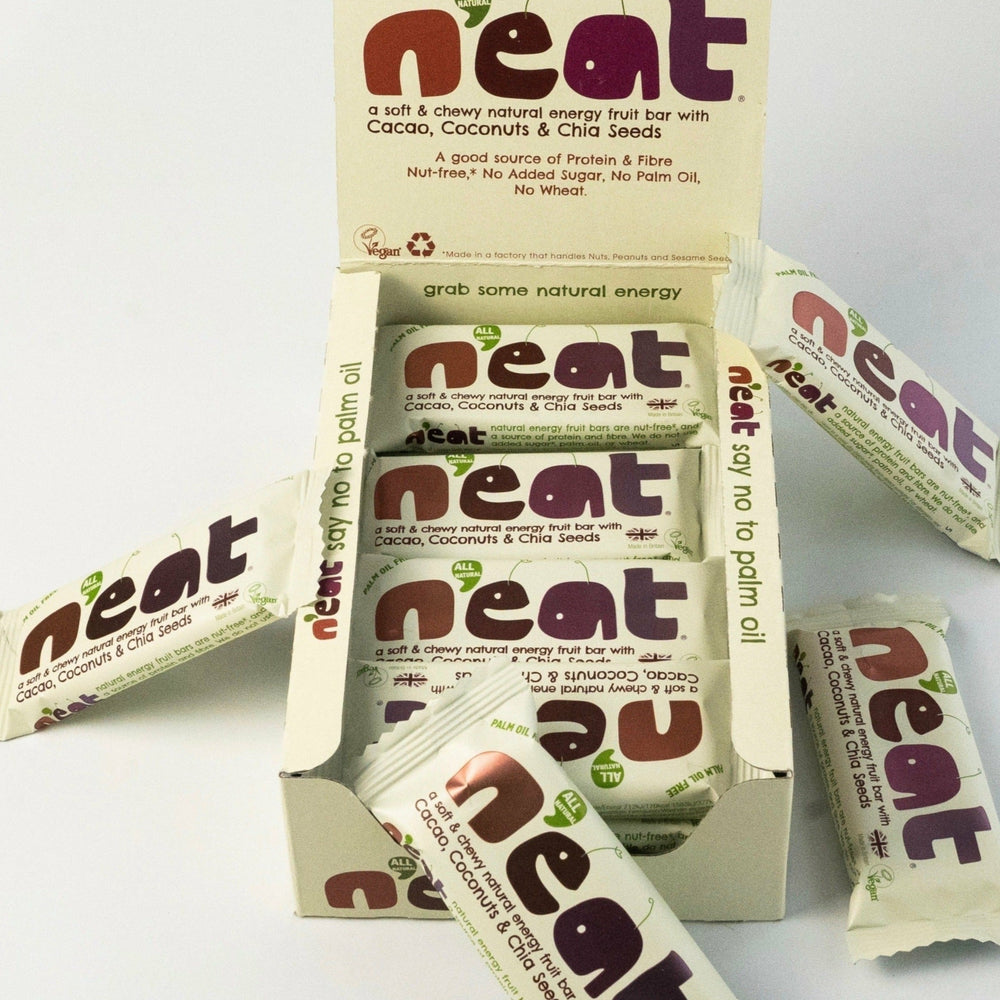 N'eat Cacao, Coconuts & Chia Seeds Natural Energy Bars (16x45g)