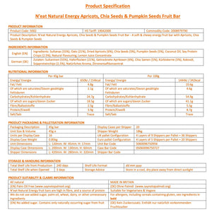 
                  
                    N'eat Apricots & Pumpkin Seeds Natural Energy Bars (16x45g)
                  
                